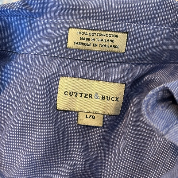Cutter & Buck men’s blue long sleeve button down shirt size large - Picture 7 of 8
